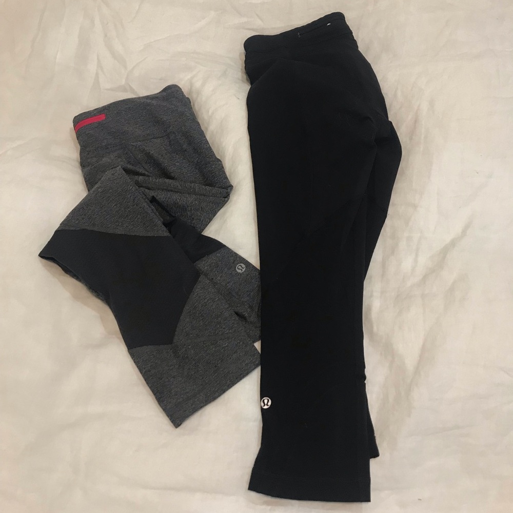 Lululemon run crop bundle - size 8.